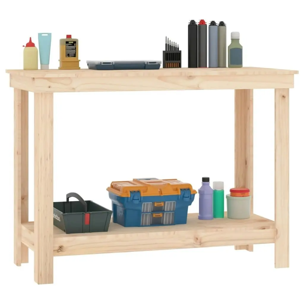 Work Bench 110x50x80 cm Solid Wood Pine 822501