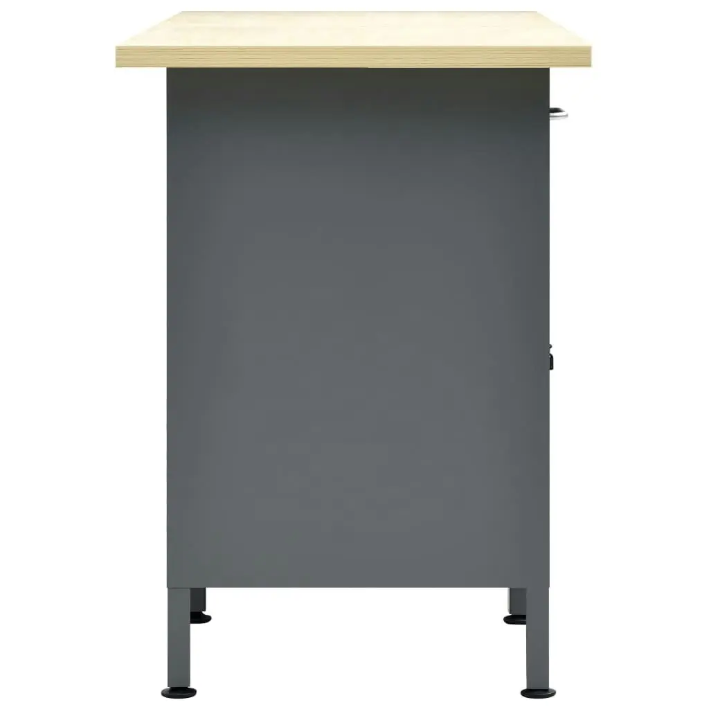 Workbench Black 160x60x85 cm Steel 145347