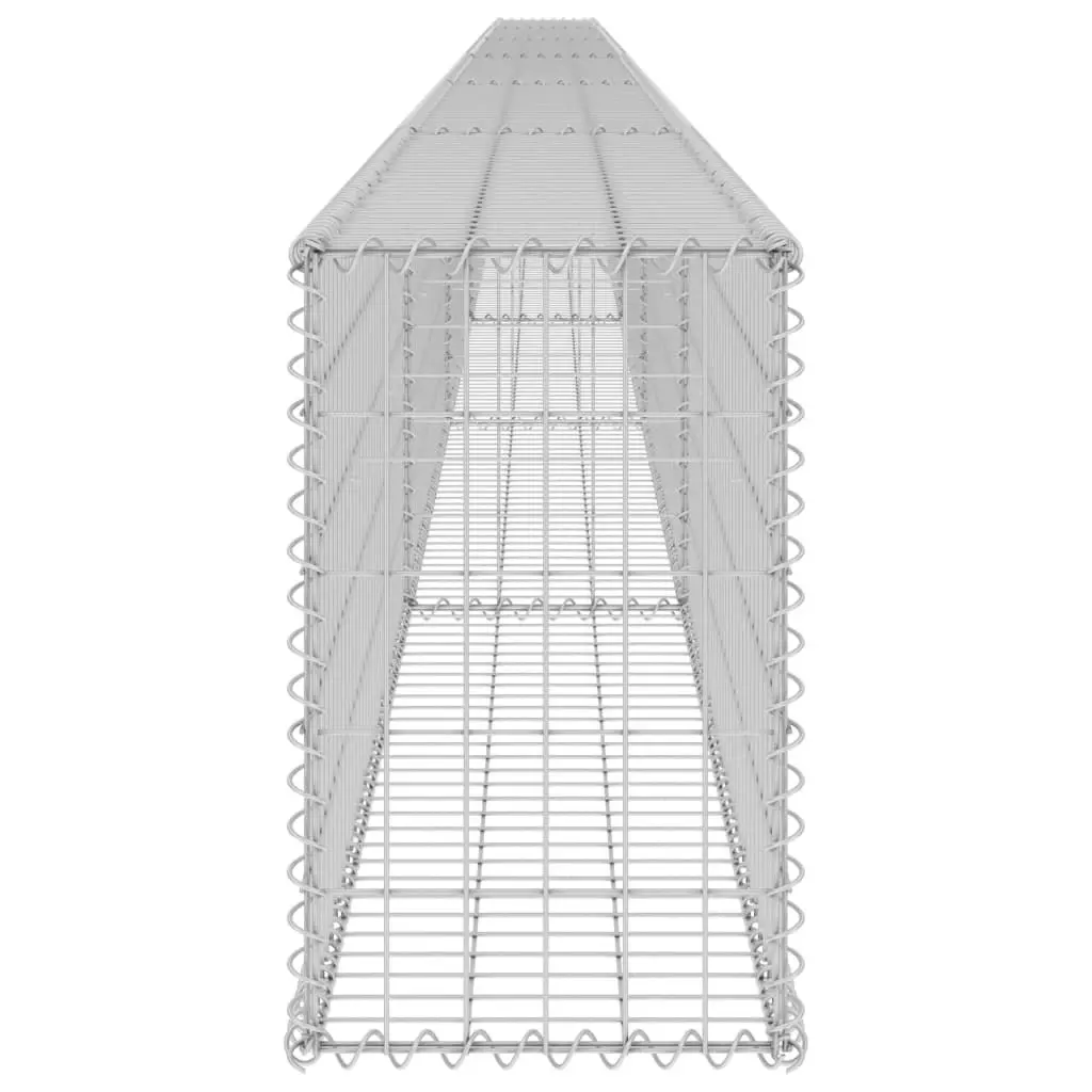 Gabion Wall with Covers Galvanised Steel 900x30x50 cm 147816