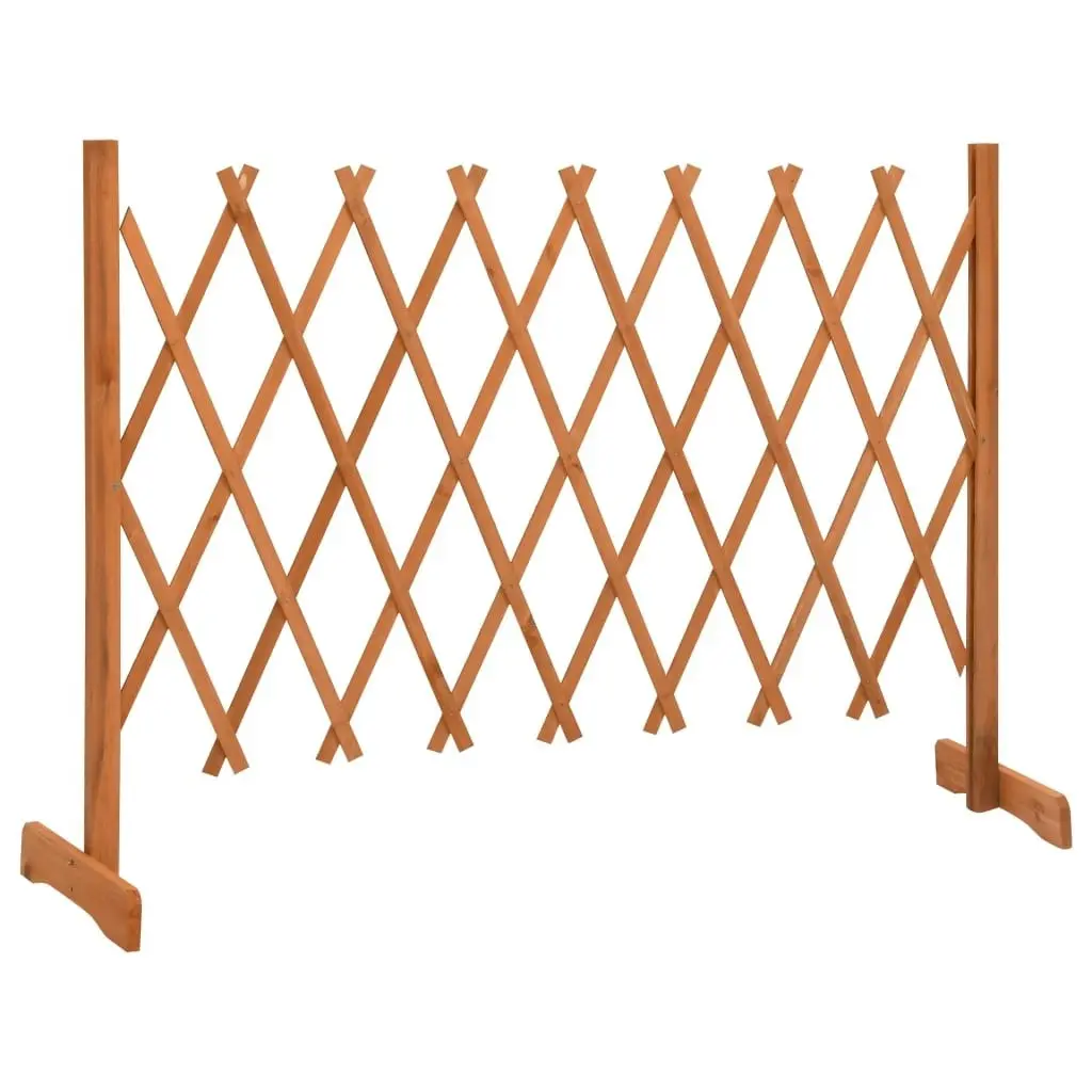 Garden Trellis Fence Orange 150x80 cm Solid Firwood 314826