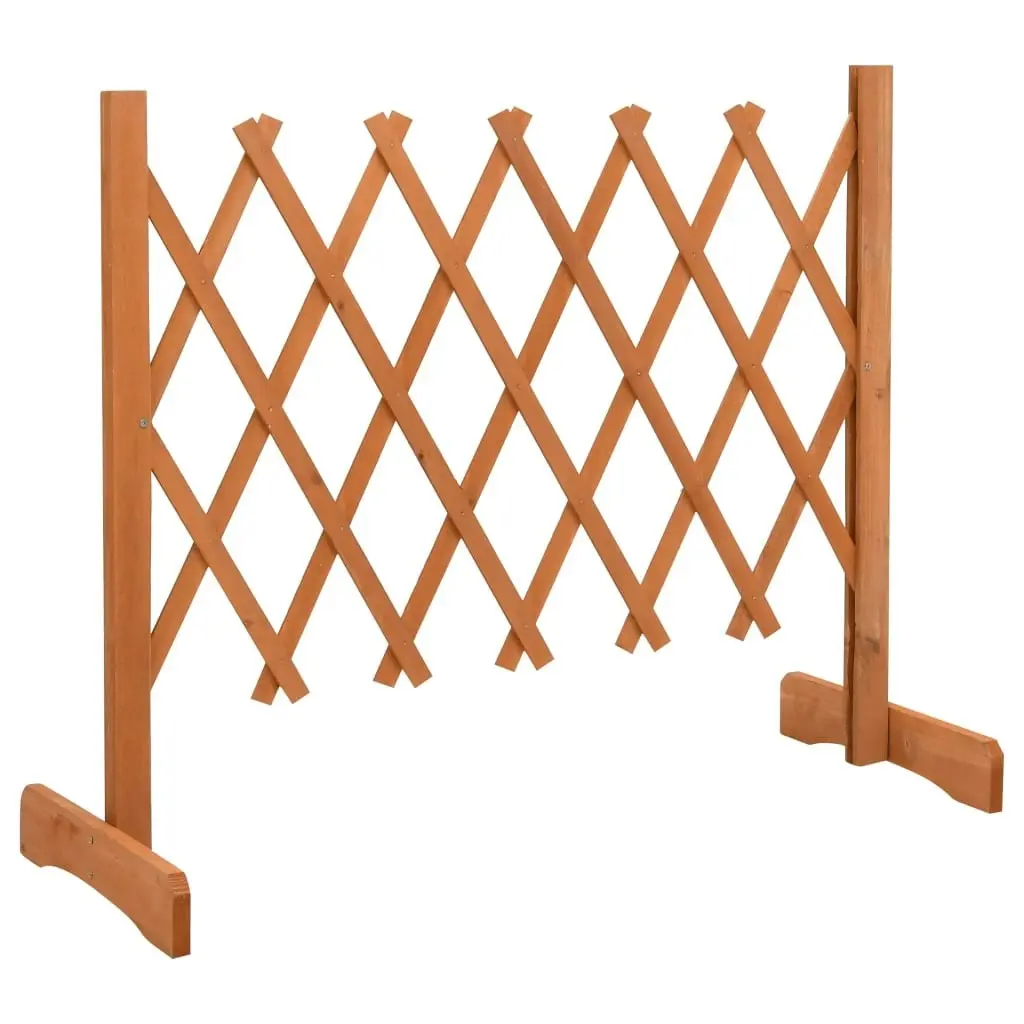 Garden Trellis Fence Orange 120x60 cm Solid Firwood 314822