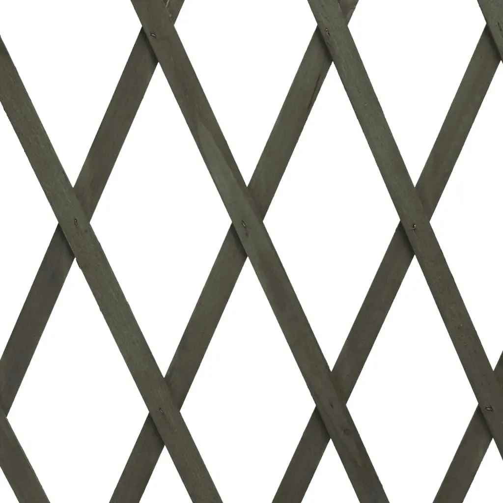 Garden Trellis Fence Grey 180x100 cm Solid Firwood 314829