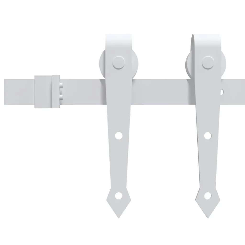 Sliding Door Hardware Kit 183 cm Steel White 151709