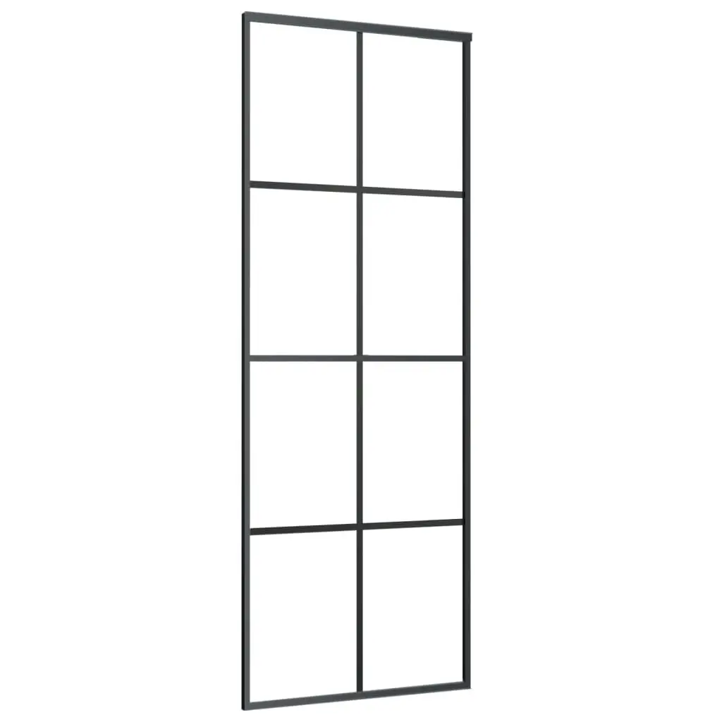 Sliding Door with Hardware Set 76x205 cm ESG Glass&Aluminium 3152140