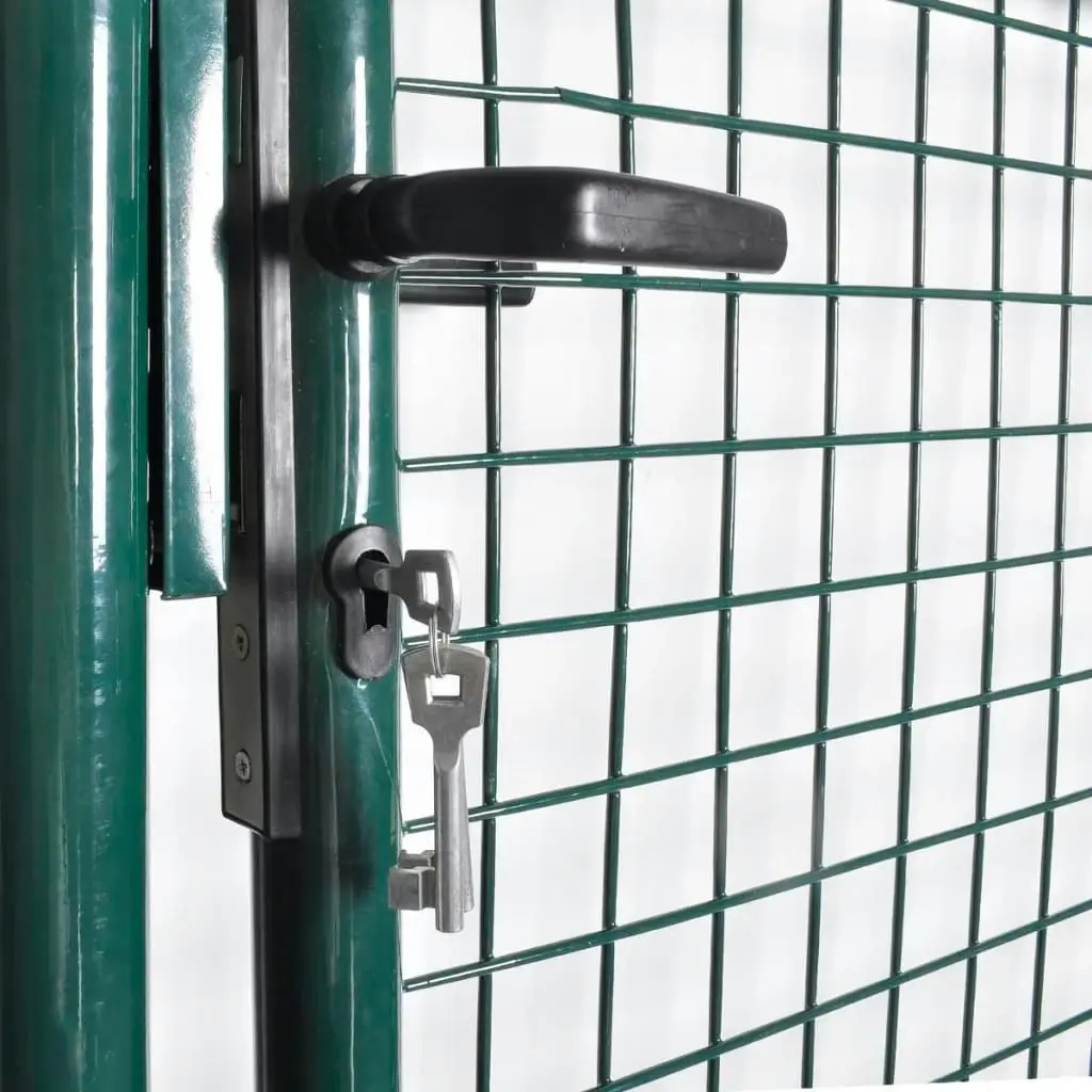 Single Door Fence Gate Powder-Coated Steel 142030