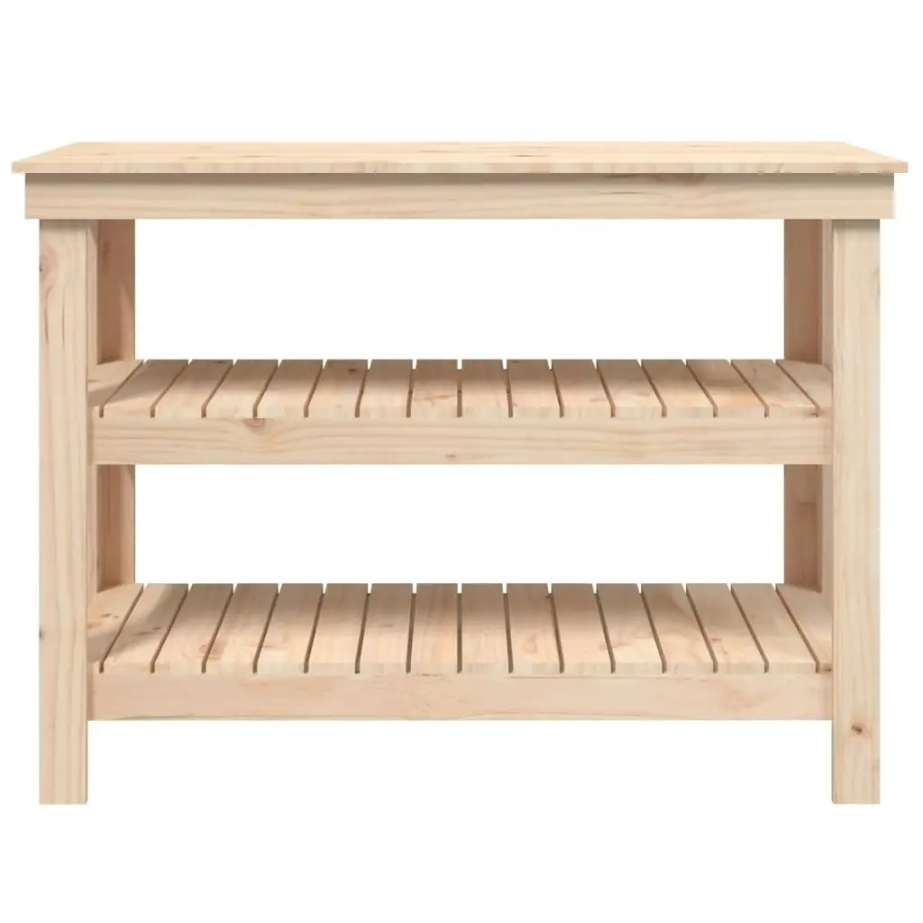 Work Bench 110.5x50x80 cm Solid Wood Pine 823644