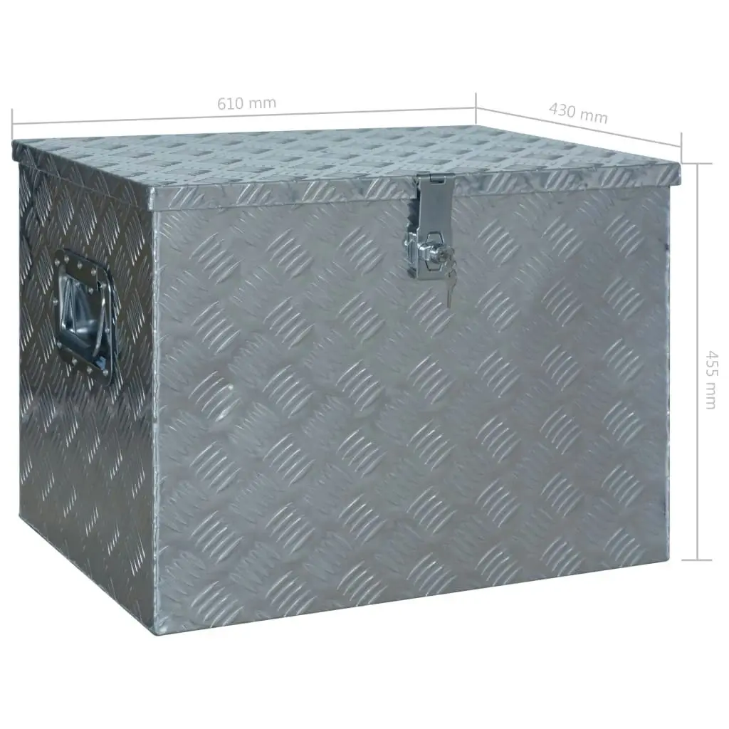 Aluminium Box 610x430x455 mm Silver 144847