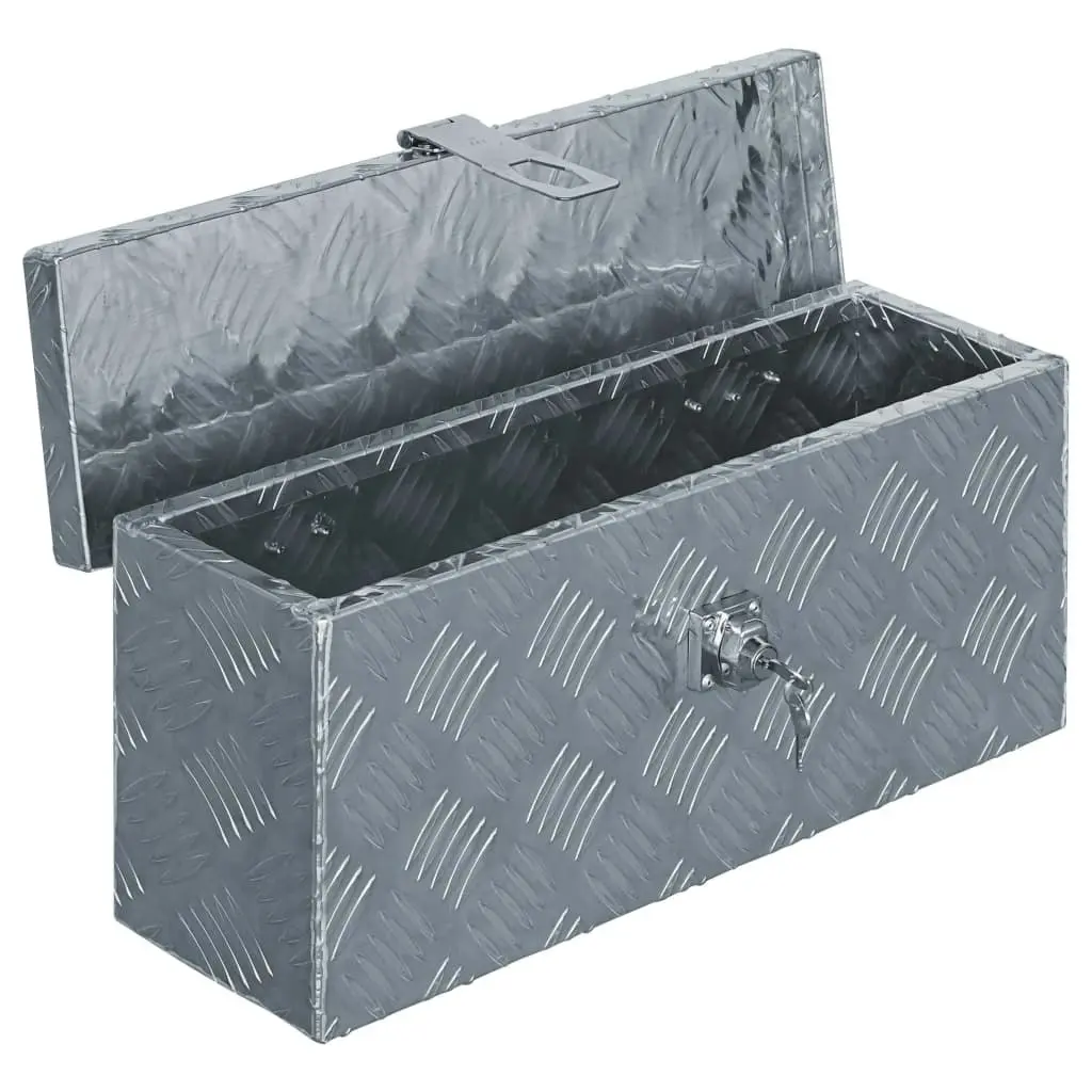 Aluminium Box 48.5x14x20 cm Silver 142935