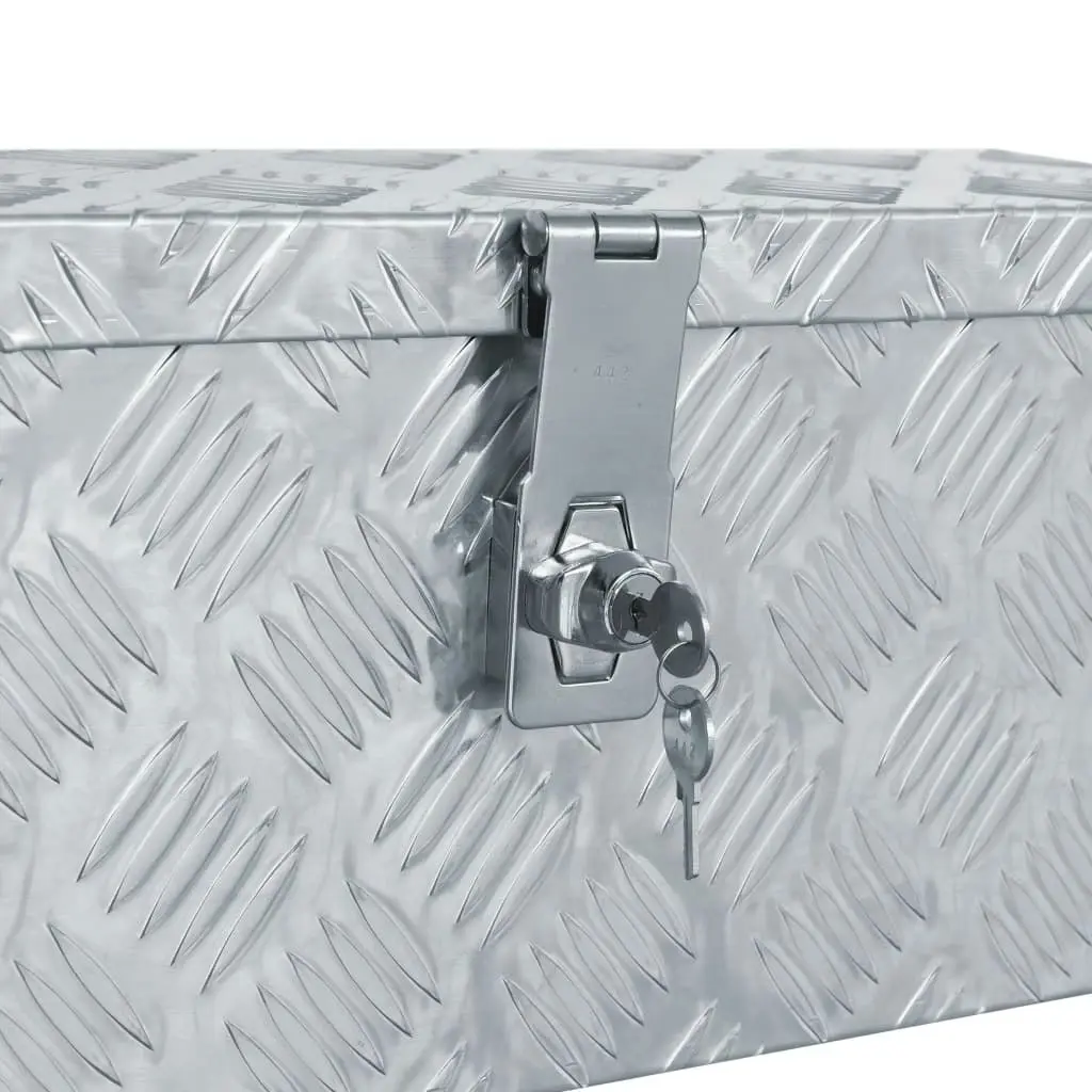 Aluminium Box 48.5x14x20 cm Silver 142935