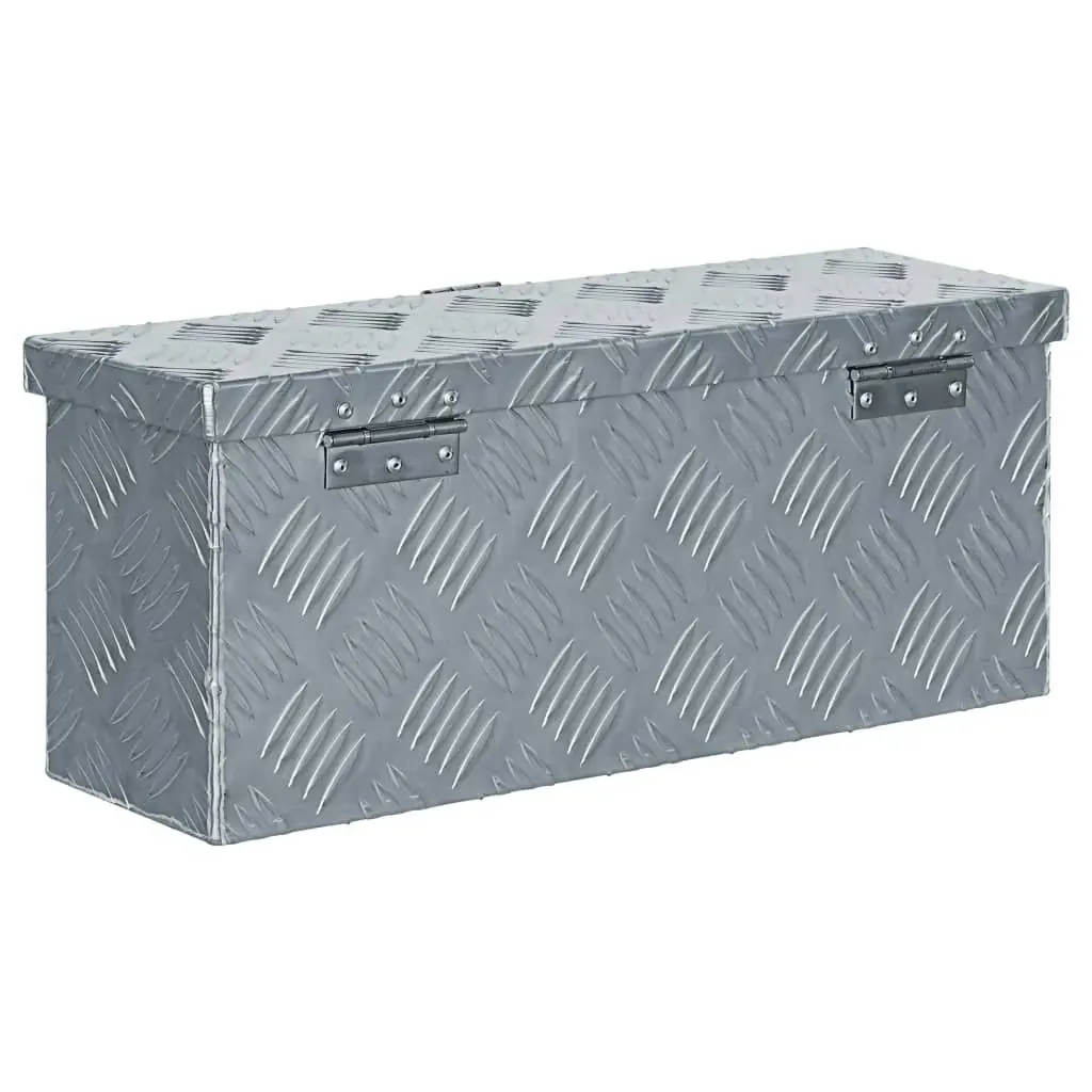 Aluminium Box 48.5x14x20 cm Silver 142935