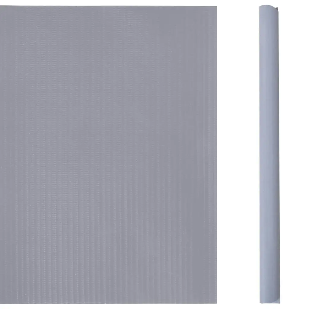 Garden Privacy Screens 4 pcs PVC 35x0.19 m Matte Light Grey 147872