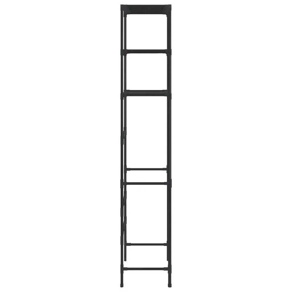 3-Tier Storage Rack over Toilet Black 53x28x169 cm 288329