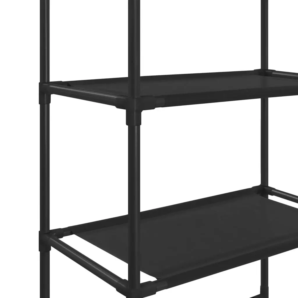 3-Tier Storage Rack over Toilet Black 53x28x169 cm 288329