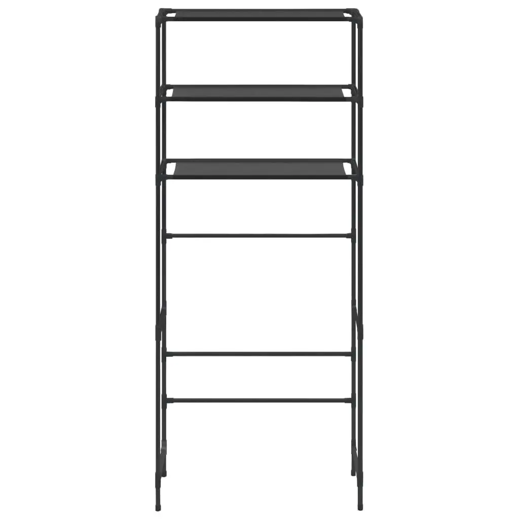 3-Tier Storage Rack over Laundry Machine Black 69x28x169 cm 288330