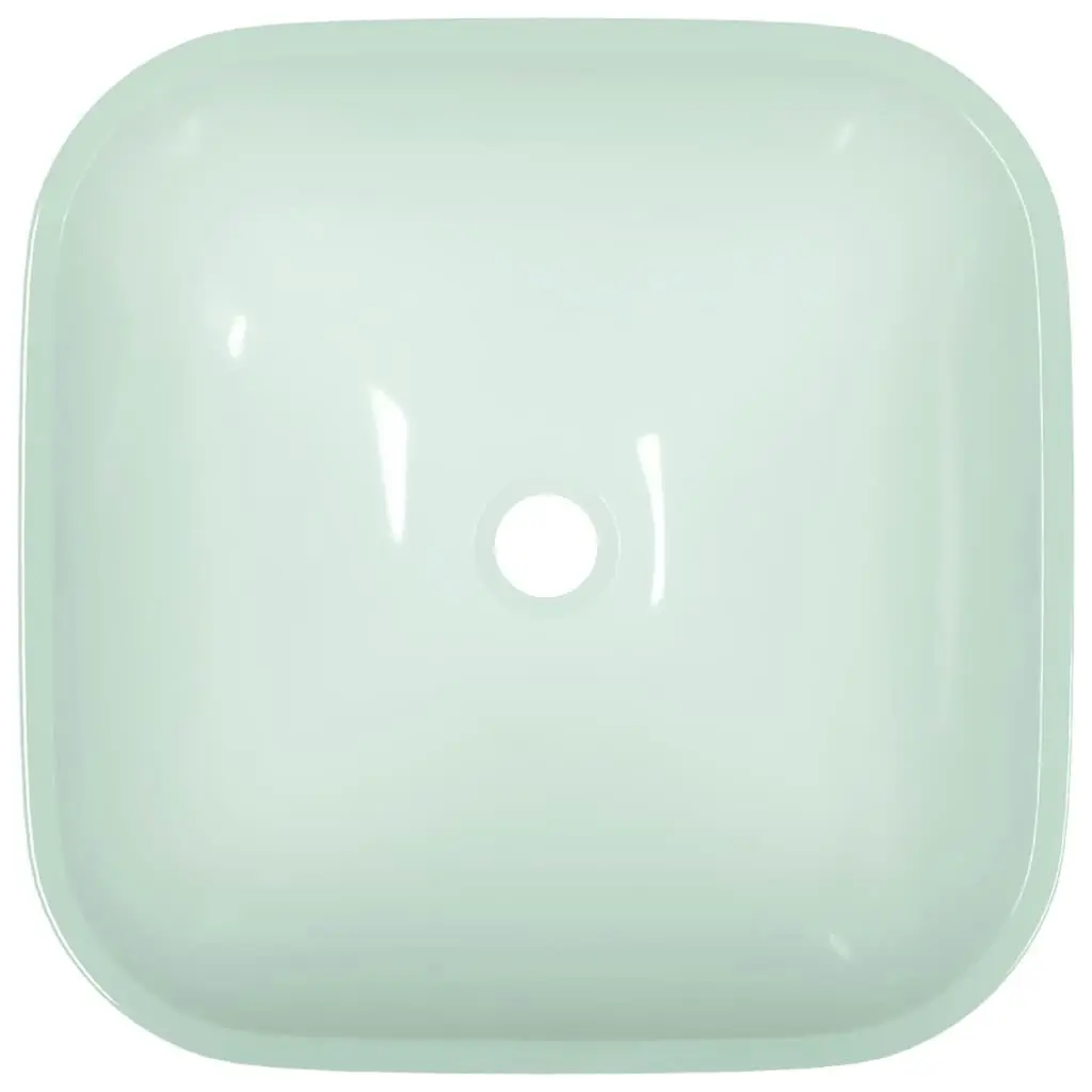 Basin Glass 42x42x14 cm White 345254