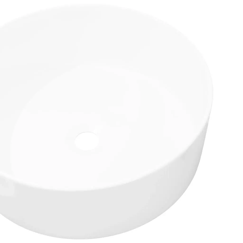 Basin Round Ceramic White 40x15 cm 142342