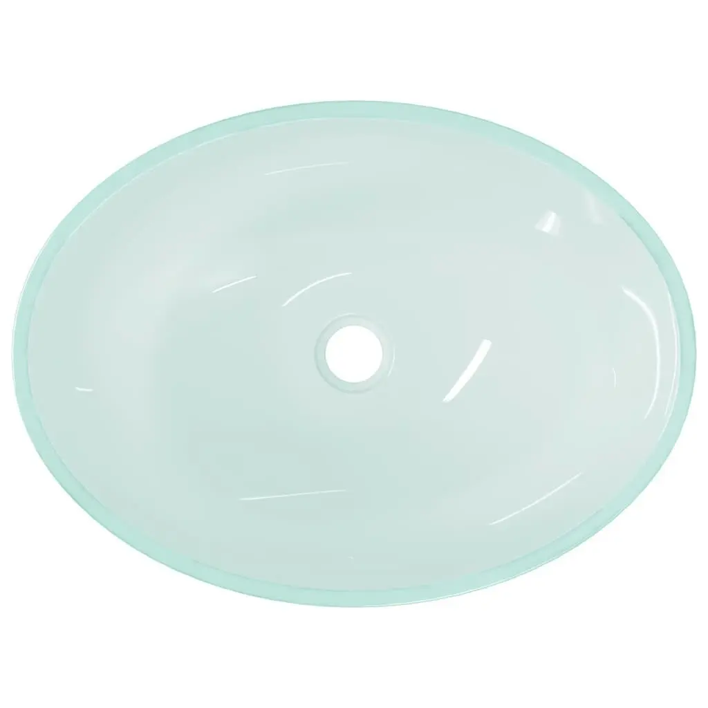 Basin Glass 50x37x14 cm Frosted 345243