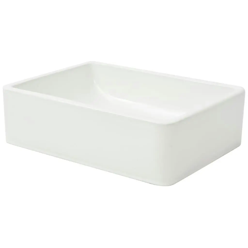 Basin Ceramic White 41x30x12 cm 142339