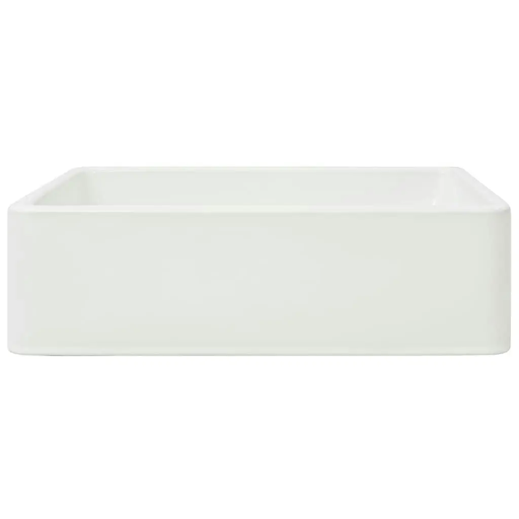 Basin Ceramic White 41x30x12 cm 142339