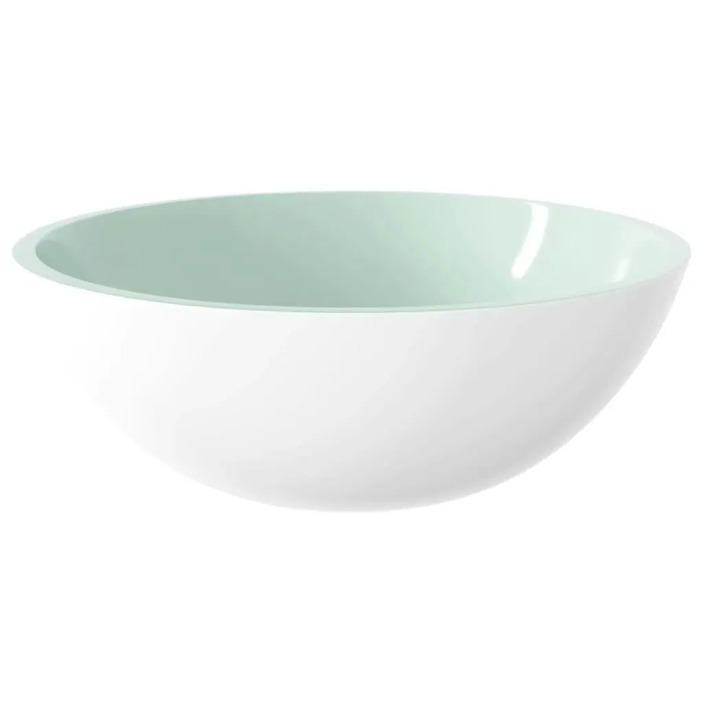 Basin Glass 50x37x14 cm White 345255