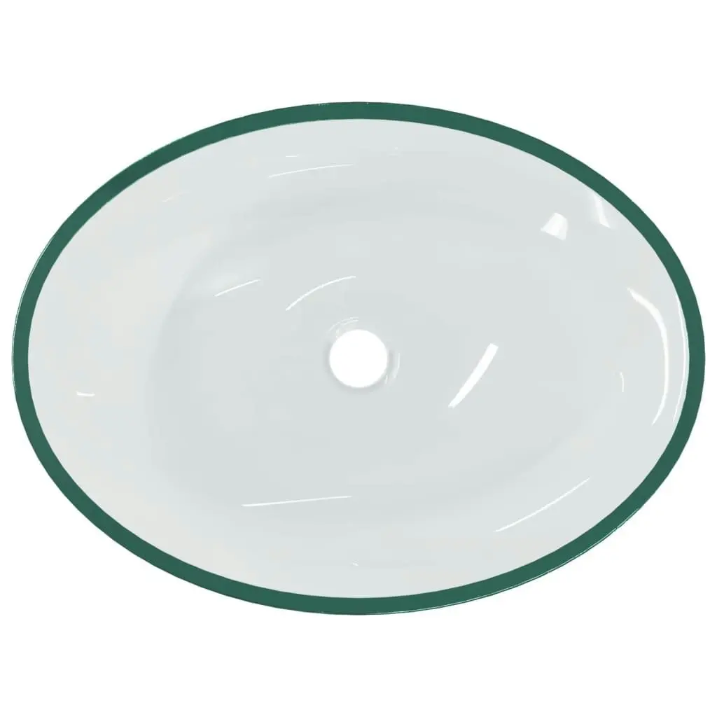 Basin Glass 50x37x14 cm Transparent 345237