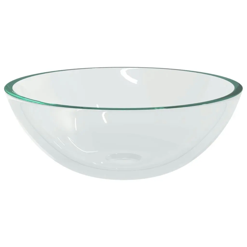 Basin Glass 50x37x14 cm Transparent 345237