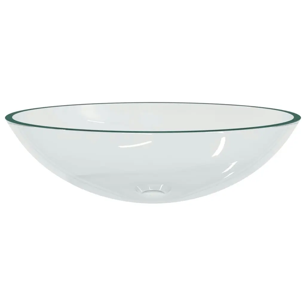 Basin Glass 50x37x14 cm Transparent 345237