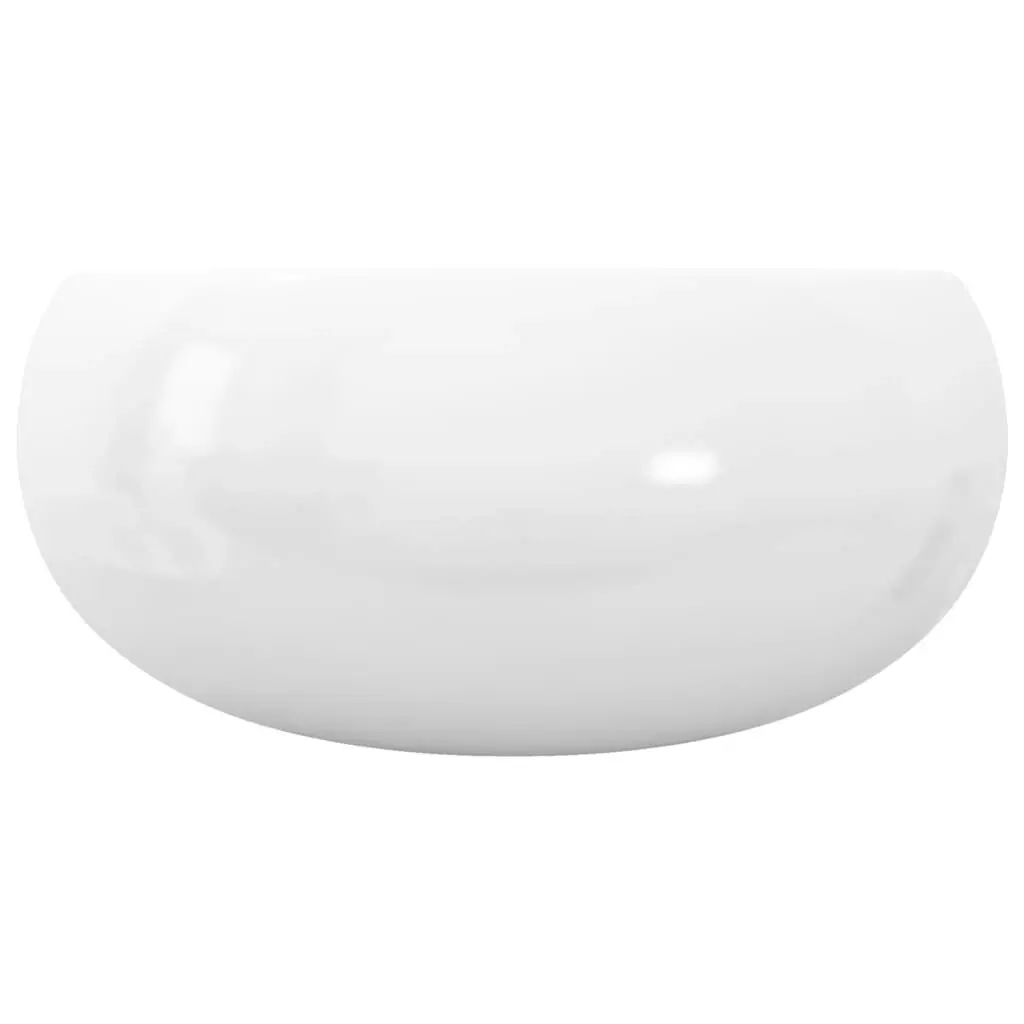 Basin Round Ceramic White 40x15 cm 142340