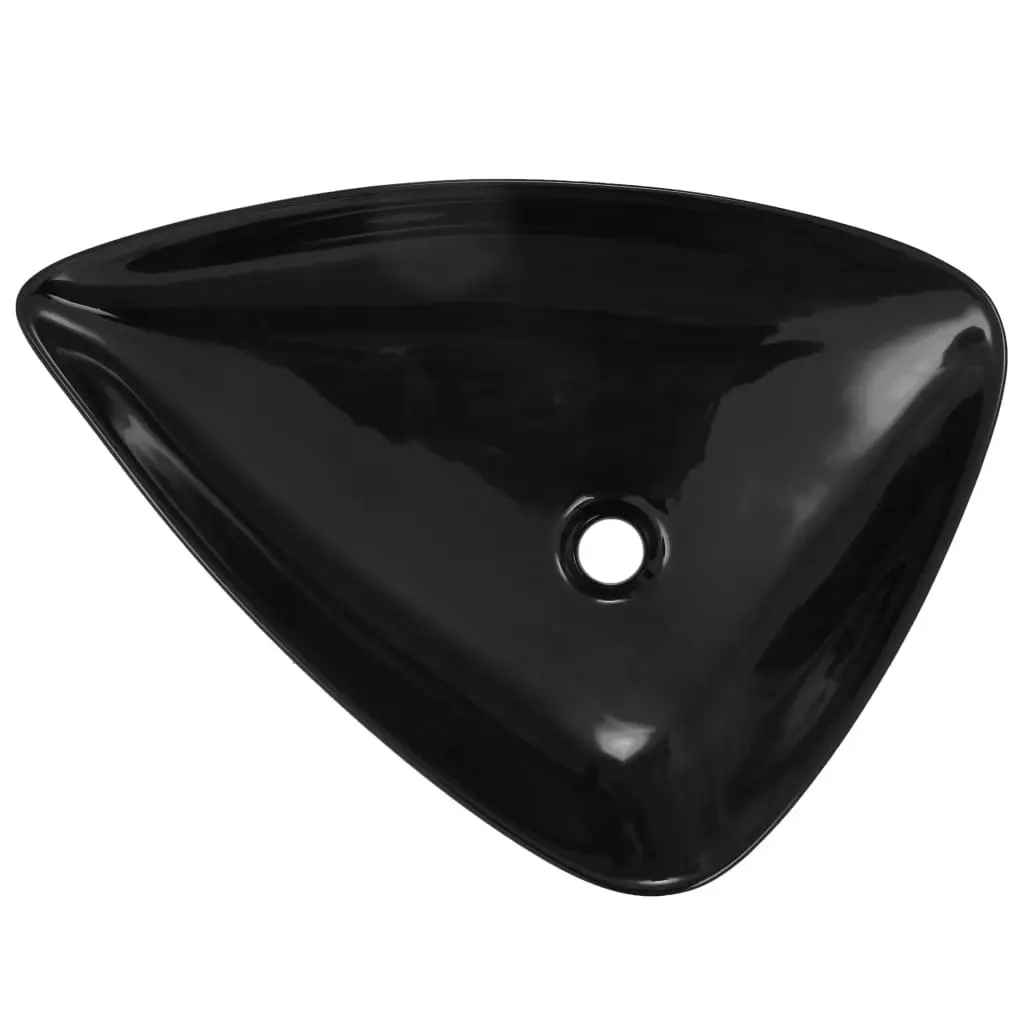 Basin Ceramic Black Triangle 645x455x115 mm 142998