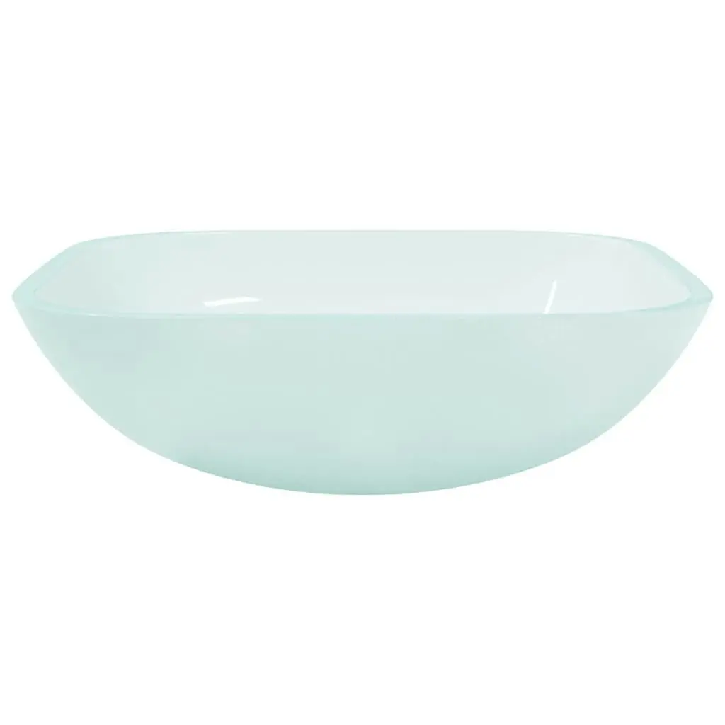 Basin Glass 42x42x14 cm Frosted 345242