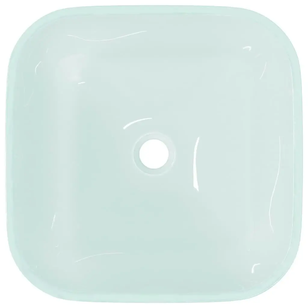 Basin Glass 42x42x14 cm Frosted 345242