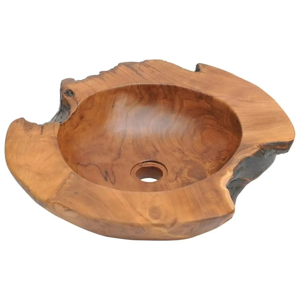 Basin Solid Teak 45 cm 243475