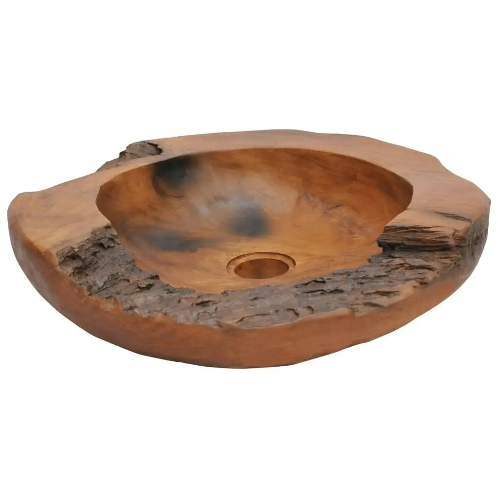 Basin Solid Teak 45 cm 243475