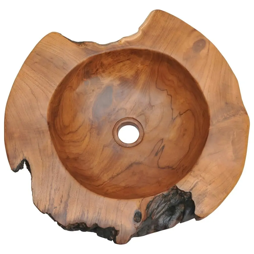 Basin Solid Teak 45 cm 243475