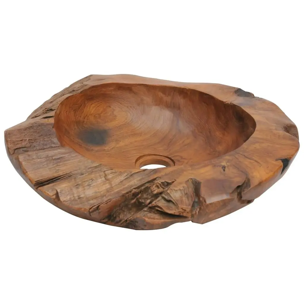 Basin Solid Teak 45 cm 243475