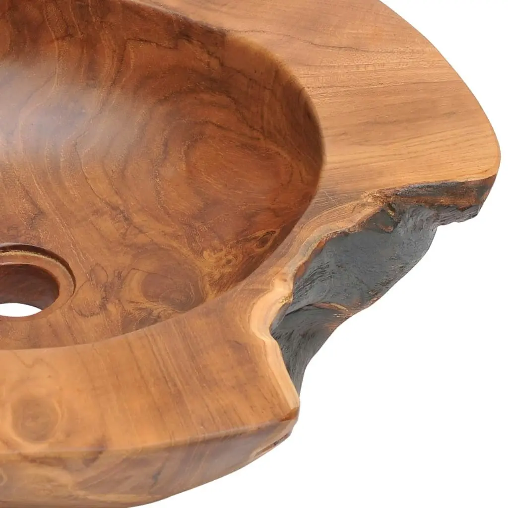 Basin Solid Teak 45 cm 243475