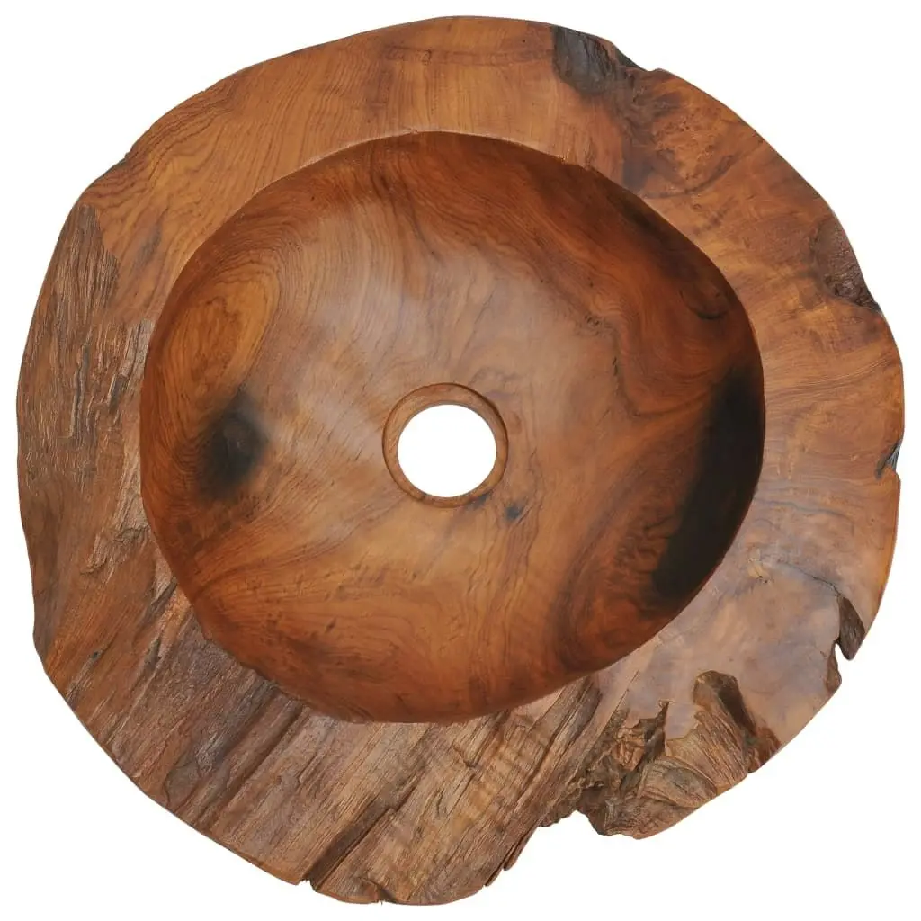 Basin Solid Teak 45 cm 243475