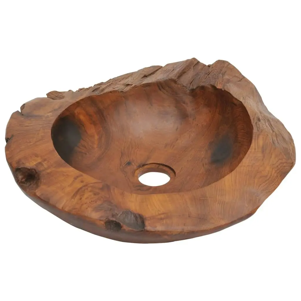 Basin Solid Teak 45 cm 243475