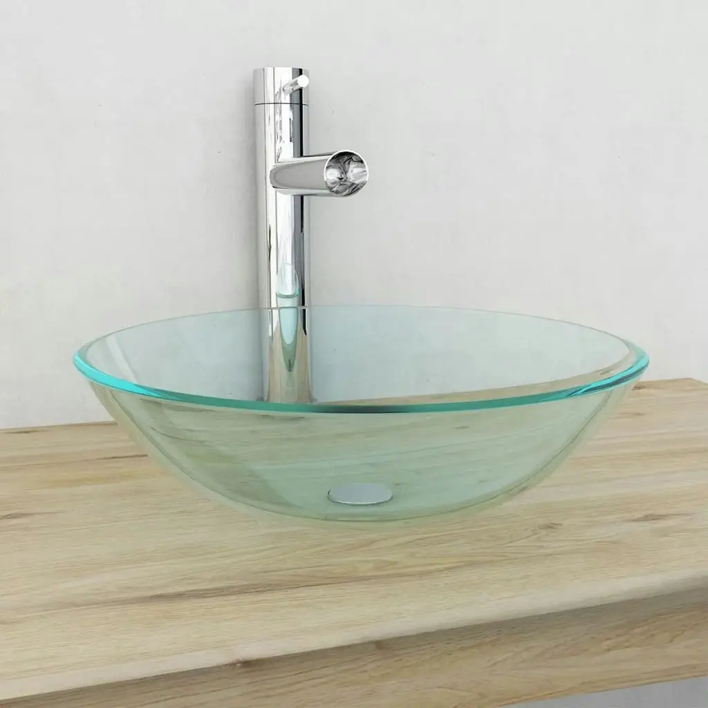 Basin Tempered Glass 42 cm Transparent 142229