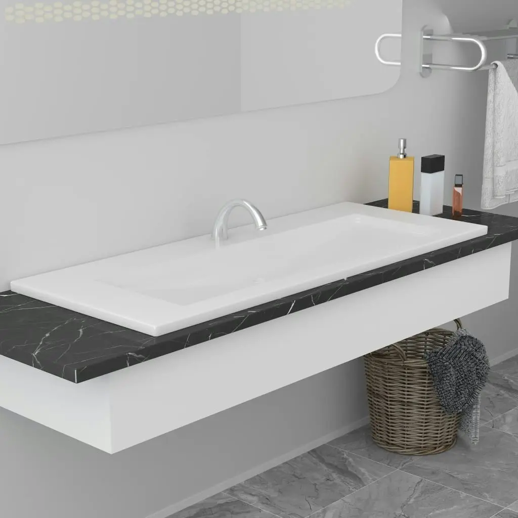 Built-in Basin 101x39.5x18.5 cm Ceramic White 145064