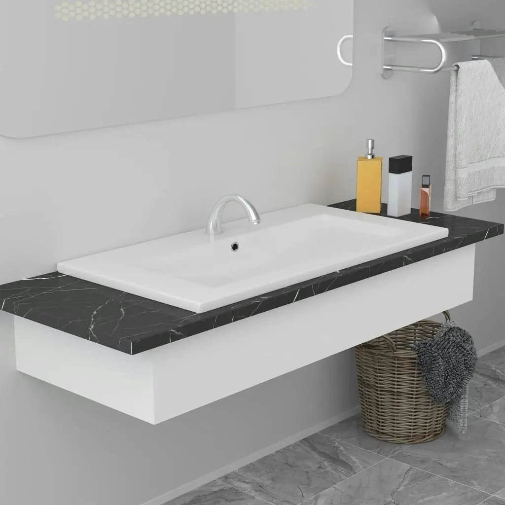 Built-in Basin 91x39.5x18.5 cm Ceramic White 145063