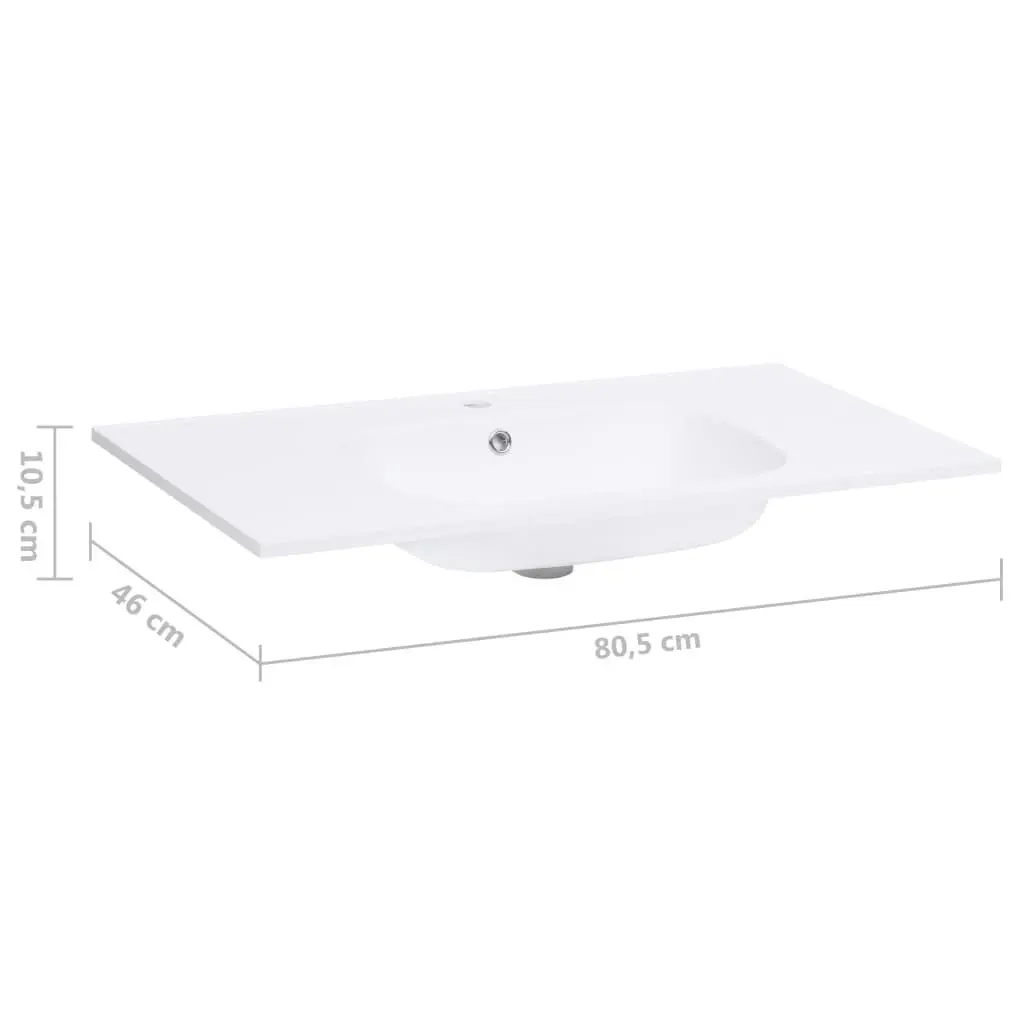 Built-in Wash Basin 805x460x105 mm SMC White 146520