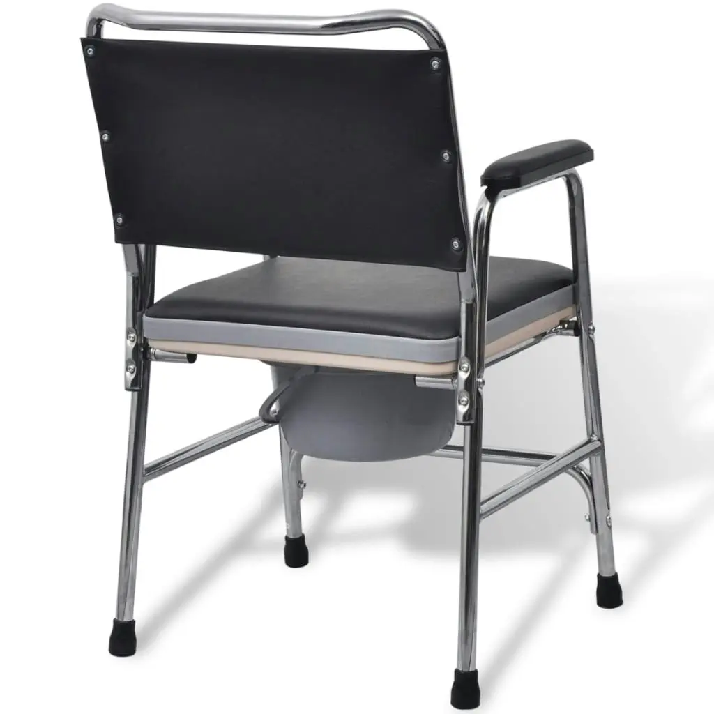 Commode Chair Steel Black 110131