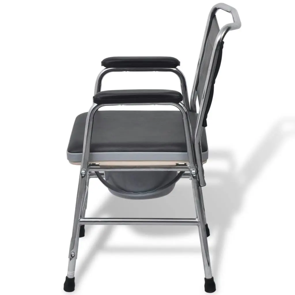 Commode Chair Steel Black 110131