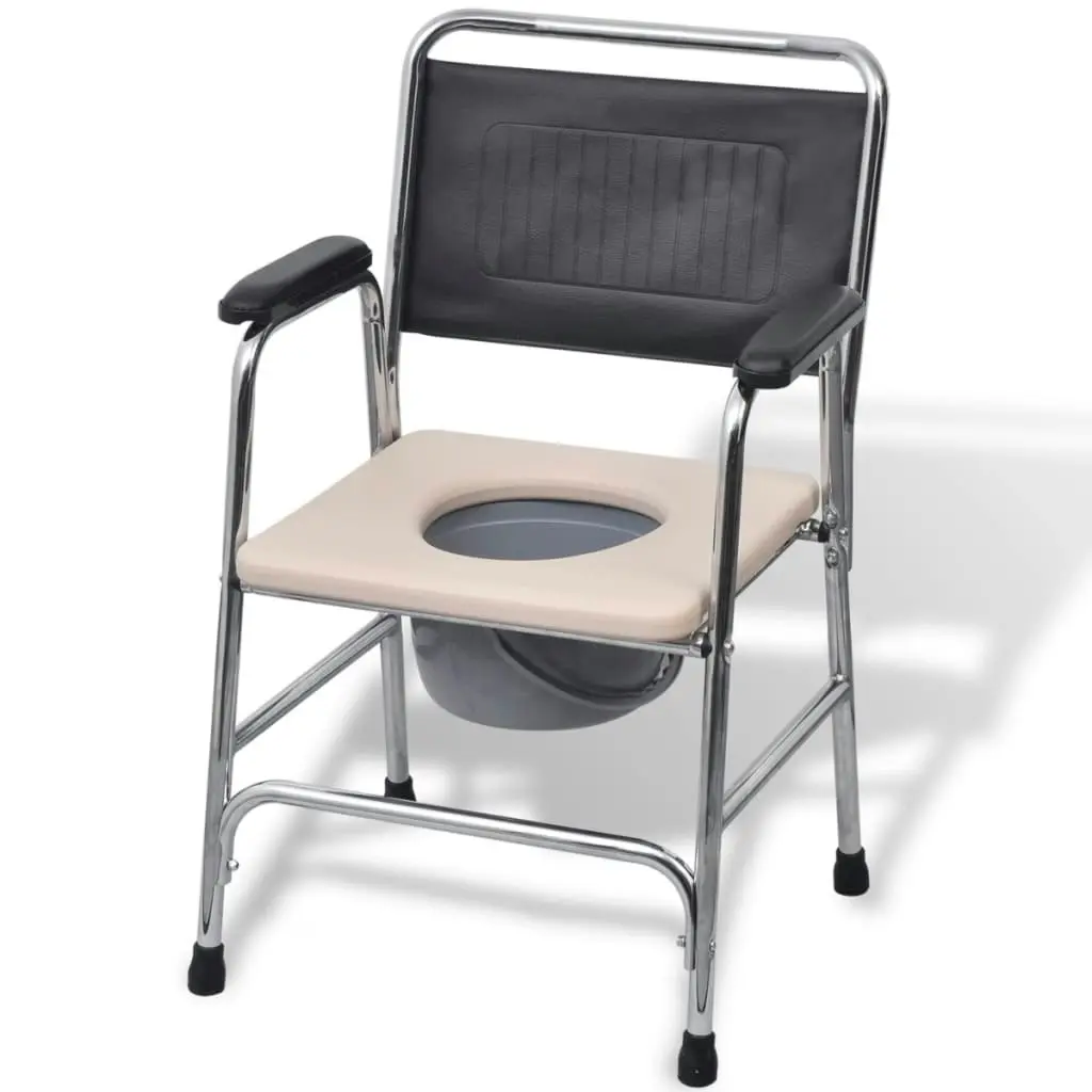 Commode Chair Steel Black 110131