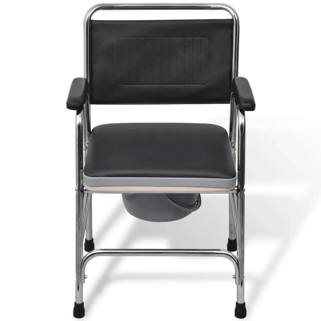 Commode Chair Steel Black 110131