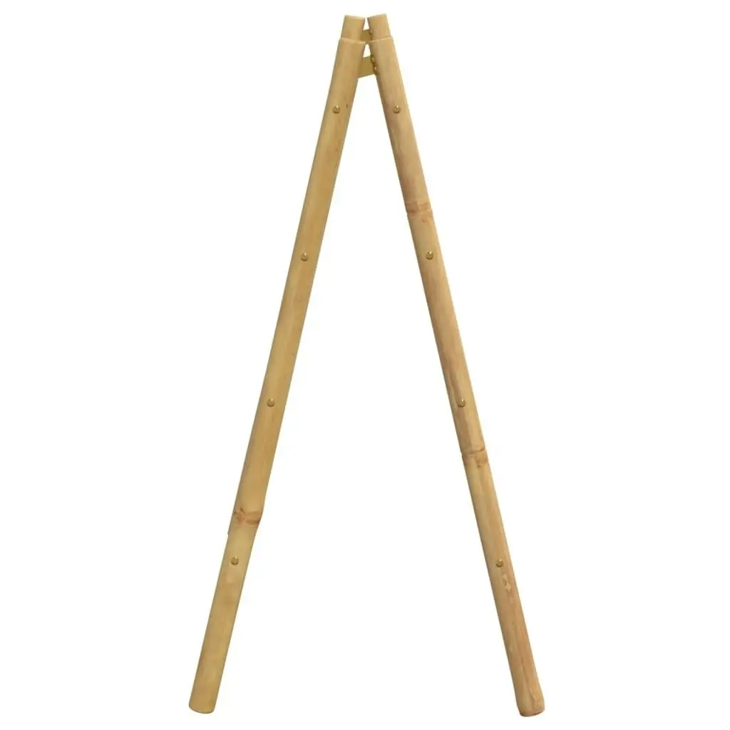 Double Towel Ladder with 4 Rungs 90x50x100 cm Bamboo 368036