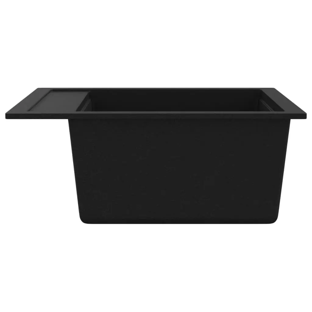 Granite Kitchen Sink Single Basin Black 145520