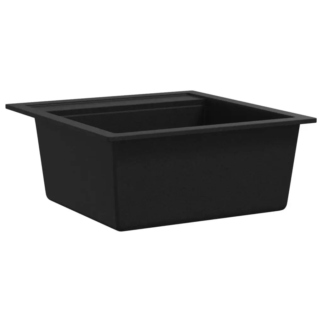 Granite Kitchen Sink Single Basin Black 145520