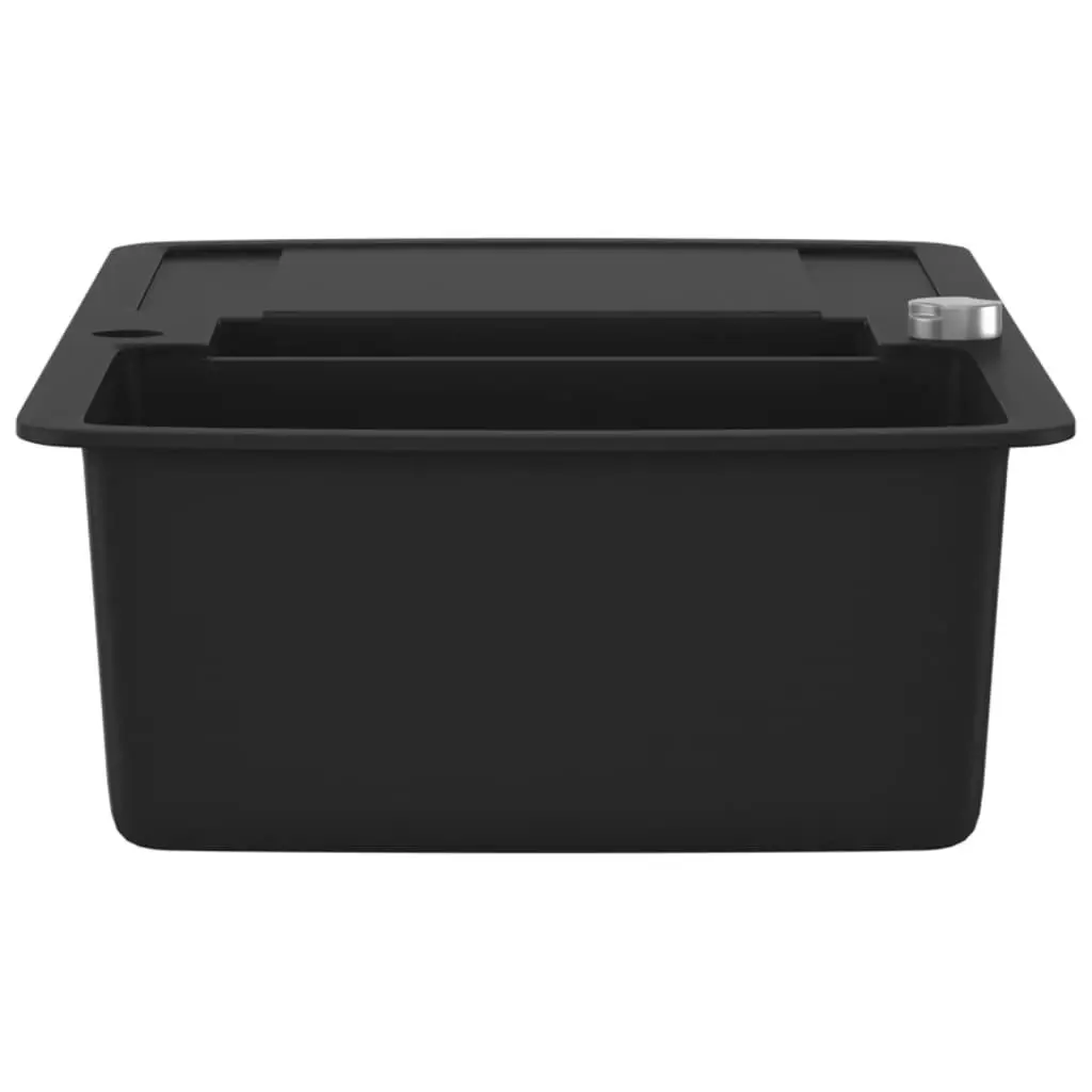 Granite Kitchen Sink Double Basin Black 145519